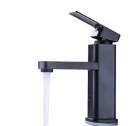 HFWRDVJCM Grifos de baño Negros, mezcladores de Agua fría y Caliente, for tocador, baño, Cocina, grifos de Lavabo de baño montados en la encimera.