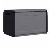 HFXHIJXQ Caja de almacenaje para jardín, 230 L, color gris oscuro, 96 x 53 | 230 litros de volumen para cojines de jardín y cojines de asiento en terraza, balcón o en exteriores.