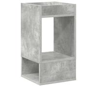 HFXHIJXQ Mesa auxiliar de hormigón, gris, 30 x 30 x 56 cm, de madera | Estante compacto para salón y pasillo. Cuerpo estable con aspecto de hormigón con dos niveles para libros y decoración.