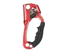 HFYSGVO Ascensor Manual for Escalada en Roca al Aire Libre, Abrazadera de Cuerda portátil, Accesorios for Equipos Descenso(Right-Red)