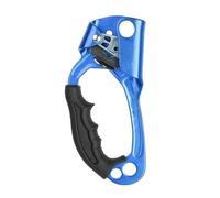HFYSGVO Ascensor Manual for Escalada en Roca al Aire Libre, Abrazadera de Cuerda portátil, Accesorios for Equipos Descenso(Left-Blue)