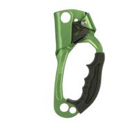 HFYSGVO Ascensor Manual for Escalada en Roca al Aire Libre, Abrazadera de Cuerda portátil, Accesorios for Equipos Descenso(Right-Green)