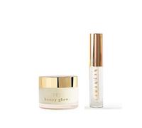 HG AESTHETICS Glow & Shine Duo HeyHoney Lippen suero de aumento y nutrición con ácido hialurónico y aceites vegetales (10 ml) + crema facial hidratante HoneyGlow Ultimate con SPF15 (50 ml)