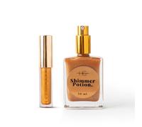 HG AESTHETICS Juego de brillo de verano - HeyHoney Lipolie (10 ml) + Ixixir Brillo Aceite Seco (50 ml) | Dúo Hidratante para Labios y Piel Radiantes (Bronce Bronceado + Mango)