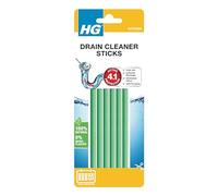 HG Desatascador de drenaje, varillas de drenaje, potente limpiador, desbloqueador de fregadero, paquete de 6