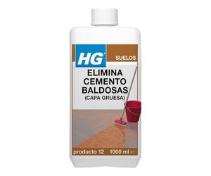 HG Elimina Cemento Baldosas (Capa Gruesa) | Removedor profesional de restos de obra en paredes y suelos | 1 Litro