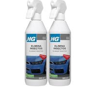HG Eliminador Insectos Carrocería 500 ml ES/PT, Apto para Ventanas y Parabrisas, Spray - 500 ml (Paquete de 2)