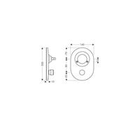 Hg Juego de Conversión Bola Sobre M3 Mezclador Bañera Enlucido Inferior Steel