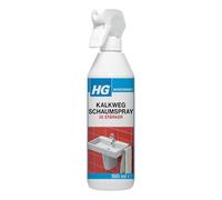 HG Kalkweg 605050105 Spray de espuma 3 veces más fuerte con fórmula concentrada, descalcificador profesional para baño, elimina depósitos de cabezales de ducha, grifos, bañeras y estantes (500 ml)