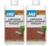 HG Limpiador Abrillantador uso Diario, Restaurador Concentrado para Limpiar Suelos de Madera con Fragancia Fresca - 1 litro (467100130) (Paquete de 2)