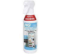 HG Limpiador Higiénico para Interior de Frigoríficos, Aerosol para Neveras Neutralizador de Olores con Brillo y sin Rasguños ni Residuos - 500 ml