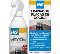 HG Limpiador placas de cocina, Limpiador de Placas de Inducción en Spray, Elimina la Grasa de la encimera, las Placas de Cerámica y Placas de Gas - 500ml
