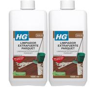 HG Limpiador Potente para Parquet, Fórmula Concentrada para Fregar Suelos de Madera, Elimina la Suciedad y la Grasa - 1 litro (210100130) (Paquete de 2)