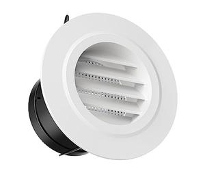 HG Power 75mm Rejillas de Ventilación Rejilla Aire Acondicionado Conductos Cubierta de Ventilación de ABS con Malla para Ventilación Extractor de Conductos