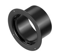 HG Power Conector de Canal de 150 mm, Brida de Plástico, Brida de Pared, Brida de Tubo Recto Para Sistemas de Ventilación, Conexiones de Conductos, Color Negro