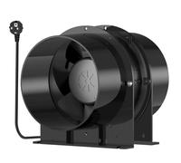 HG Power Ventilador de extracción axial, de metal, para tuberías de ventilación industrial, ventilación silenciosa en línea