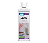 HG Quitamanchas 4, Eliminador de Manchas de Leche, Salsa y Sangre, Disuelve Marcas de Alimentos y Sudor, Quitamanchas para Textiles y Tratamiento para Tapicerías, Limpieza Efectiva de Manchas - 50 ml