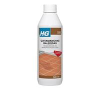 HG Quitamanchas Profesional para Suelos Porosos,Elimina la Grasa,Manchas de Aceite,Marcas de Epoxi de Baldosas de Terracota,Ladrillos,Losas,Piedra Natural,Porcelana,Hormigón y Cemento-500ml