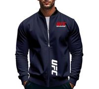 HGADXVBE Casual Chaqueta para Hombre Combat Sports Enthusiast, Cazadoras Exteriores con Múltiples Bolsillos, Openair Jacket para Otoño y Primavera, informal(NavyBlue,XL)