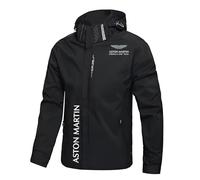 HGADXVBE Chaqueta ligera impermeable para hombres A.s.t.o.n M.a.r.ti.n, Chaqueta de abrigo delgada para hombres en otoño e invierno, Chaqueta resistente al desgaste de varios, ciudad(Black,M)