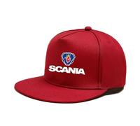 HGADXVBE Gorras De Hombre Beisbol Sc A. B, Gorras De BéIsbol Suave Y Confortable, Ajustable Unisex Gorra De Algodón Trucker, work(Red)