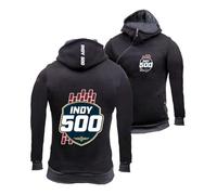 HGADXVBE Sudadera con Capucha y Cremallera Hombre para In.di.an.Ap.OL.is 500, No se deforma al Lavar, Adatto per Autunno, Inverno e giornate fresche, Estilo(Black,XXL)
