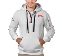 HGADXVBE Sudadera cremallera hombre Ultimate Fight, No se deforma al lavar, Ideal para el día a día, trabajo y ocio, Estilo(Light Grey,S)