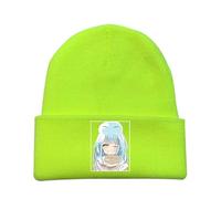 HGADXVBE That Time I Got Reincarnated As a Slime Gorra Invierno Hombre, Gorros Invierno Calentar de Punto con Estampado, Clásico Grueso Sombreros, para Trotar, Visera(Greener5)