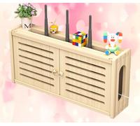 HGBYUCT Caja de Almacenamiento para enrutador WiFi, Organizador de Cables, Organizador de Cables, C-48 x 24 cm