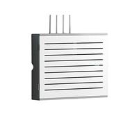 HGBYUCT Caja de Madera para Guardar Router inalámbrico con Puerta, Cubierta Decorativa Multimedia para Sala de Estar, Caja de oclusión para Toma de Cable, Soporte para módem óptico, Color Blanco, di