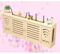 HGBYUCT Cubierta para Caja de enrutador, Estante de Pared para enrutador, Caja de Almacenamiento Blanca, Estante para enrutador WiFi, enrutador inalámbrico, ocultador, C-71 x 28 cm