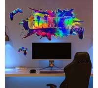 HGDESIGN® Graz Design - Adhesivo decorativo para pared, diseño de Gamepad Game Zone 3D, diseño de videojuegos