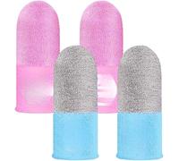 HGDNNDEOP Sweatproof Touch Screen Fiber Game Finger Game Finger Sleeve,Breathable Finger Sleeves for Game Mobile Game(2 Pairs a)