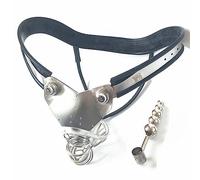 HGDTYRI Cinturón de castidad de acero inoxidable, jaula for pene, ropa interior for hombre, jaula de castidad con tapón anal de metal, juguete sexual for hombres y mujeres, parejas(140-150cm)