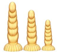 HGDTYRI Consolador anal gigante de silicona con ventosa fuerte, consolador de fisting gigante, masaje de próstata y punto G, juguete sexual anal for hombres y mujeres, parejas.(S)