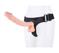 HGDTYRI Consolador con Correa de Silicona de 32 cm for Mujer, consolador Anal Extra Largo con Ventosa Fuerte, consoladores con Correa extraíbles for Hombres y Parejas.(A Flesh)