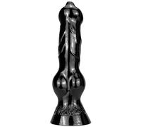 HGDTYRI Consolador con forma de pene de perro, consolador monstruo, consolador de fantasía, consolador de animal, tapón anal, punto G, masaje de próstata, ventosa, juguetes sexuales for mujeres y pare