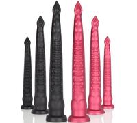 HGDTYRI Consolador con tentáculos y tapón anal con ventosa, consolador suave monstruo, consolador anal con ventosa fuerte, consolador con tapón anal, juguete sexual for mujeres y parejas.(Black/L)