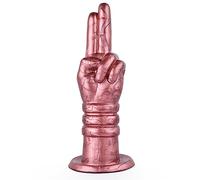 HGDTYRI Consolador de silicona for dedos, mano y puños, tapón anal de silicona con ventosa fuerte, masajeador anal for el punto G y la próstata, masturbación for mujeres y parejas.(Stil-d)