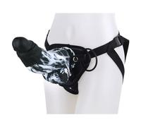 HGDTYRI Consoladores de silicona con correa de 25 cm for pene con correa for mujer con ventosa fuerte, tapón anal extraíble, masturbador anal y vaginal for mujeres, hombres y parejas(B)