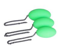 HGDTYRI Tapón anal de silicona BDSM con cadena de metal, bolas anales, consoladores anales, punto G, masturbación vaginal, juguetes sexuales for mujeres y hombres.(Green Grün,S)