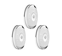 HGDXDP Luz Nocturna 3PCS LED Luces de gabinete Sensor de Movimiento Luces de Noche Blanco Caliente DIRIGIÓ Lámpara Nocturna para el Dormitorio Armario Escaleras Iluminación de la Cocina