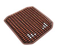 HGENAHGTF Cojín de asiento con cuentas de madera orgánica, 40,6 x 40,6 cm, cuadrado, antideslizante, base ergonómica, accesorio para el hogar