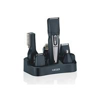 HÆGER TRIMMER 5 EN 1 - Máquina Cortapelos Multifunciones Recargable 5 en 1, 3 peines de corte ajustables, 5 Cuchillas desmontables,3 Cuchillas en acero inox (20, 32,35mm), aparador de nariz y oidos