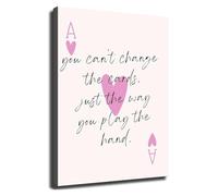 HGETJOHXEM Ace of Hearts Playing Cards Poker Quotes Poster Wall-Art for Living Room Bedroom Decor(Unframed,16x24inch(40x60cm))
