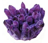 HGETJOHXEM Amethyst Crystal Rock, Real Amethyst Stone, Amathesis Crystal Cluster Geode, Purple Crystals and Stones, Amatista Piedra, Cuarzos Originales De Energia Y Piedras,400g