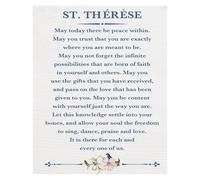 HGETJOHXEM Faith-Based Inspirational Poster - St. Therese Quote Modern Catholic Wall-Art for Church, Home & Office Decor (Unframed,12x18inch(30x45cm))