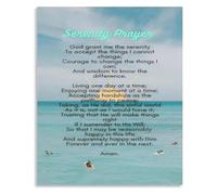 HGETJOHXEM God Grant Me Serenity Prayer Canvas Print Inspirational Christian Wall-Art for Bedroom Office Church and Meeting Room(Unframed,16x24inch(40x60cm))