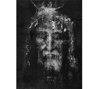 HGETJOHXEM Holy Face of Jesus Poster from Shroud of Turin, Sacred Religious Wall Art for Home and Prayer Room, Inspirational Catholic Gift for Men and Women(Framed,08x12inch(20x30cm))