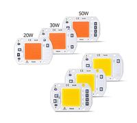 HGETJOHXEM Home Bulbs 1pack LED COB Chip Bulb Light 50W 30W 20W 220V 110V DIY Smart IC Plant Full Spectrum LED Grow Light Indoor Plant Seedling Flower Grow Household Lamp